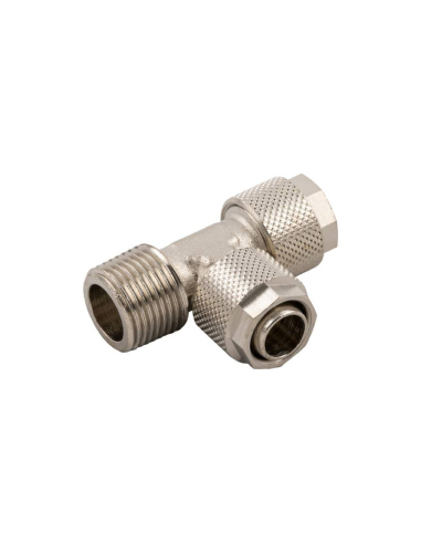 T-fitting side thread conical 3/8 tube 12/10 Series 1000 - Aignep