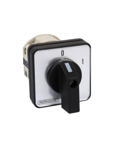 Three-phase cam switch 3 poles 125A ON-OFF black handle (90º)