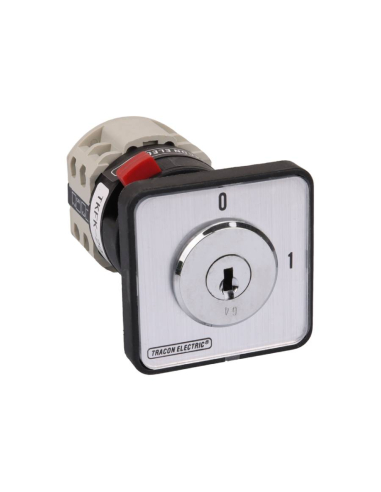 4 pole 20A ON-OFF cam switch with key