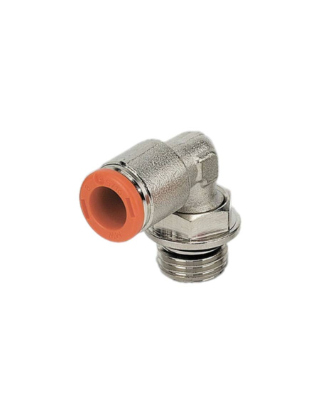 Cylindrical swivel elbow fitting 1/8 tube 4mm - Metal Work | ADAJUSA