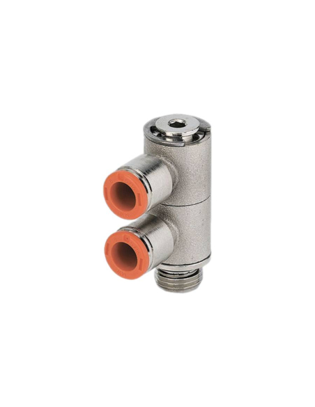 2-body swivel fitting 1/8 tube diameter 4mm - Metal Work | ADAJUSA