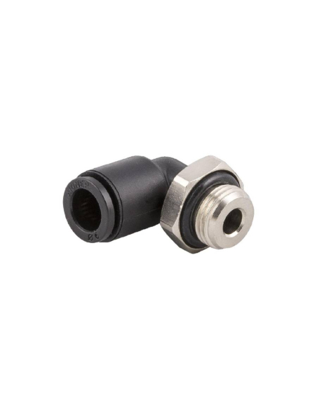 Adjustable male cylindrical elbow fitting 1/4 tube 4mm Series 56000 MINI - Aignep | ADAJUSA
