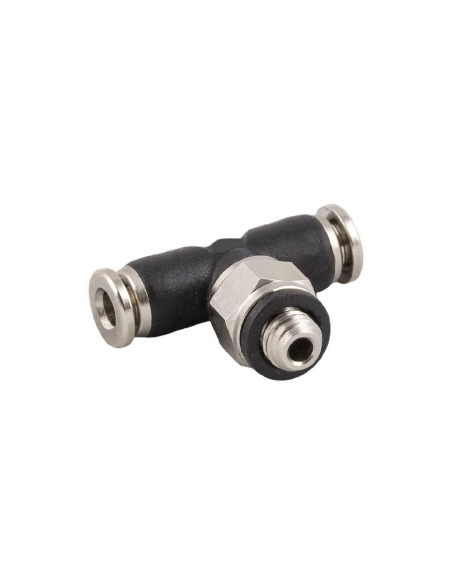 Adjustable T-fitting with M5 central thread, 3mm tube, 56000 MINI Series - Aignep | ADAJUSA