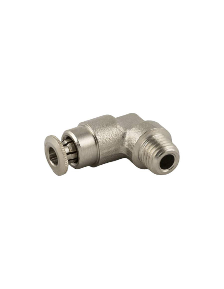 Male L-shaped conical fitting M6X1 tube 4mm for lubrication and greasing Series 58000 High pressure - Aignep | ADAJUSA