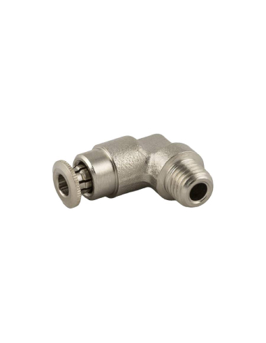 1/8" male L conical fitting, 4mm tube, for lubrication and greasing, 58000 Series, High pressure - Aignep