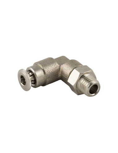 Cotovelo cônico macho ajustável M8X1.25 Tubo de 4mm para lubrificação e engraxamento Série 58000 Alta pressão - Aignep