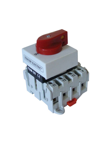 Interruptor-seccionador com manopla rotativa 32A 3 polos