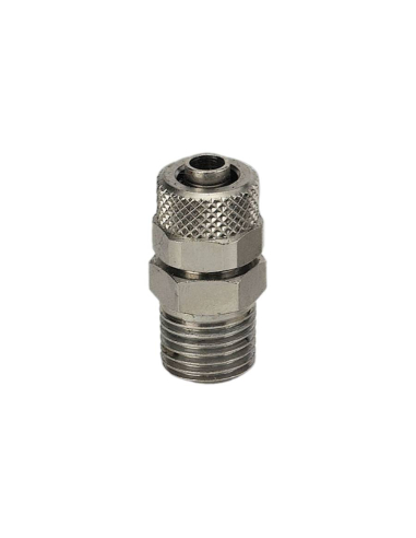 Straight male conical fitting 1/4 tube 6/4 Series C - Metal Work