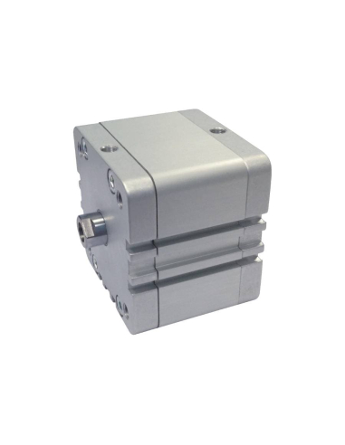 Cilindro pneumático compacto 80x30mm haste fêmea de dupla ação ISO 21287 - Aignep