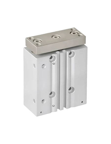 Double guide pneumatic cylinder 20x30mm double effect linear bearing compatible SMC - Mindman | ADAJUSA | price