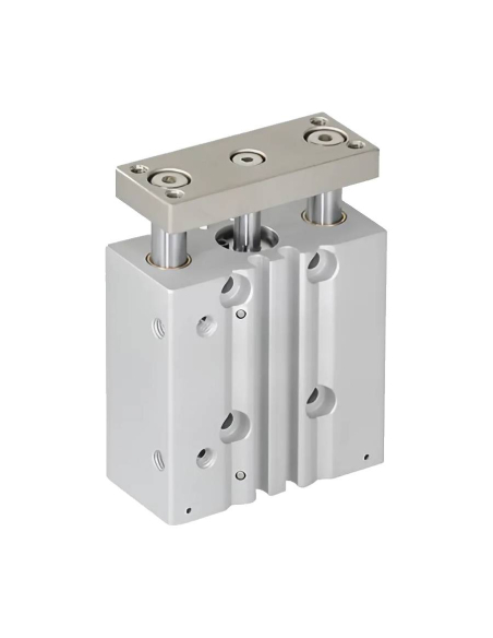 Cilindro pneumático de guia dupla 50x75mm rolamento linear de dupla ação compatível com SMC - Mindman | ADAJUSA | preço