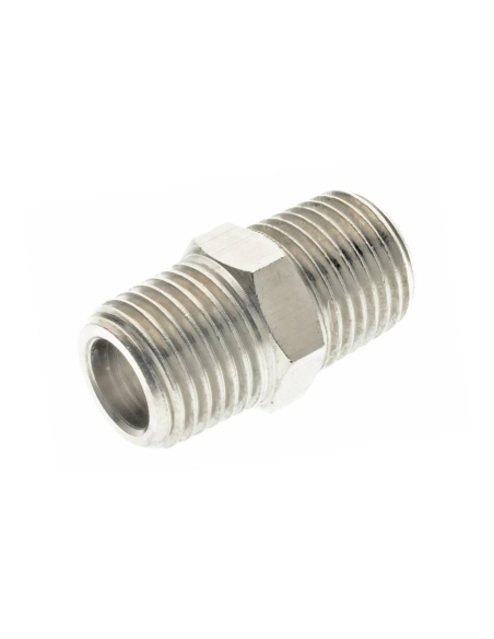 1/8" brass conical nipple with NPTF - BSPT threads - Aignep Accessories Series | ADAJUSA