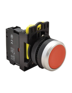 Botão elétrico vermelho 22mm em plástico NYG3-R | ADAJUSA | preço