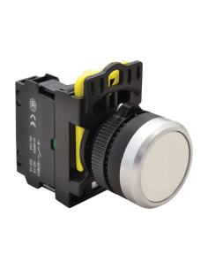 Botão de pressão elétrico de plástico branco de 22 mm NYG3-W | ADAJUSA | preço