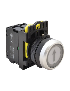 White "↑" 22mm plastic electric push button NYG3-P3 | ADAJUSA | price