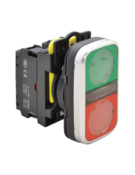 Botão de pressão duplo de plástico de 22 mm NYG3-D | ADAJUSA | preço