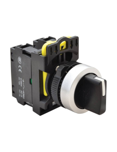 Interruptor elétrico seletor de 3 posições com retorno 2NO 22mm NYK3-S34BK | ADAJUSA | preço