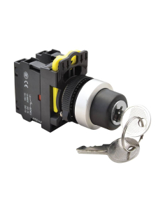 Seletor de chave de 2 posições com retorno 1NA+1NF 22mm NYK3-K24 | ADAJUSA | preço