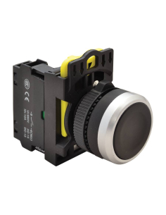 Botão elétrico preto com encravamento 22mm em plástico NYK3-BK | ADAJUSA | preço