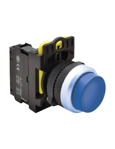 Botão elétrico azul saliente 22mm em plástico NYG3-HB| ADAJUSA | preço