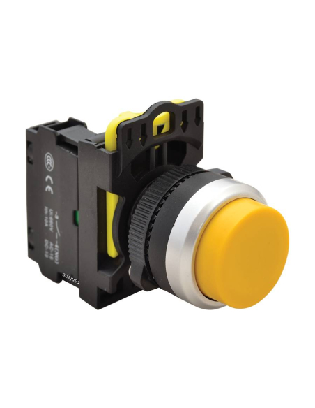 Yellow electric pushbutton with interlocking NYK3-HW | ADAJUSA | price