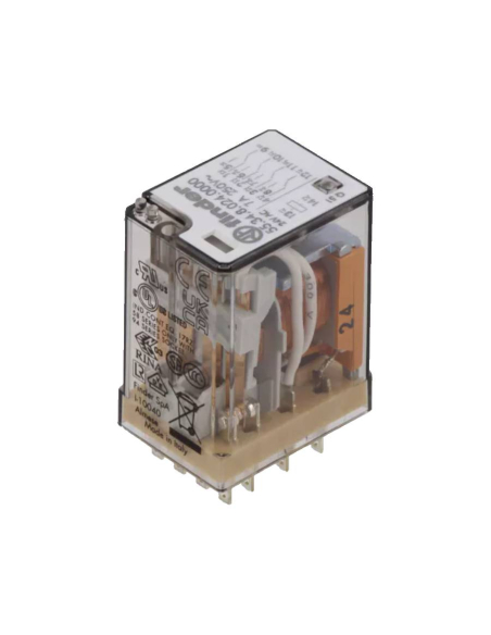 Relay 4 contacts 24Vac 7A series 55 55.34.8.024.0000 FINDER : ADAJUSA : price