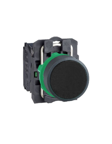 Push button black open contact (NO) Harmony XB5 - SCHNEIDER