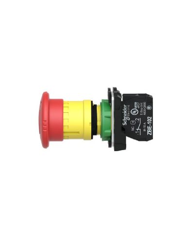 Botão de paragem de emergência vermelho cogumelo Ø40 push-turn XB5 SCHNEIDER | ADAJUSA : preço