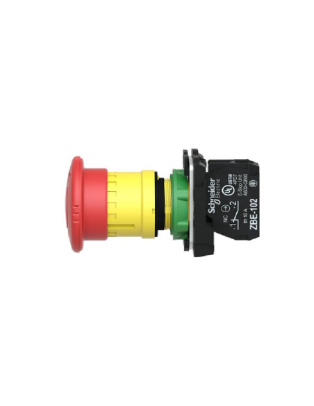 Botão de paragem de emergência vermelho cogumelo Ø40 push-turn XB5 SCHNEIDER | ADAJUSA : preço