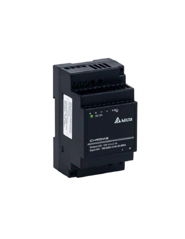 Fonte de alimentação 12Vdc 2.1A 25W Calha DIN - Delta