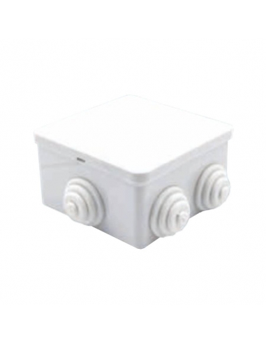 Plastic box 80x80x40mm cones