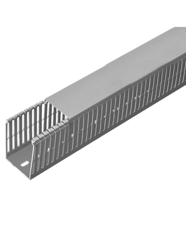 Canaleta ranhurado com tampa 40x80 PVC ECS8040 Elettrocanali : ADAJUSA : preço