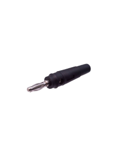 Ficha banana macho 4mm preta : ADAJUSA : preço