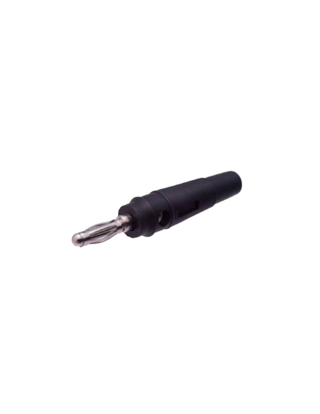Ficha banana macho 4mm preta : ADAJUSA : preço