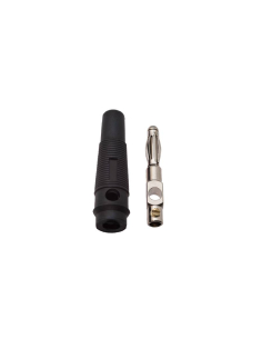 Ficha banana macho 4mm preta : ADAJUSA : preço 2