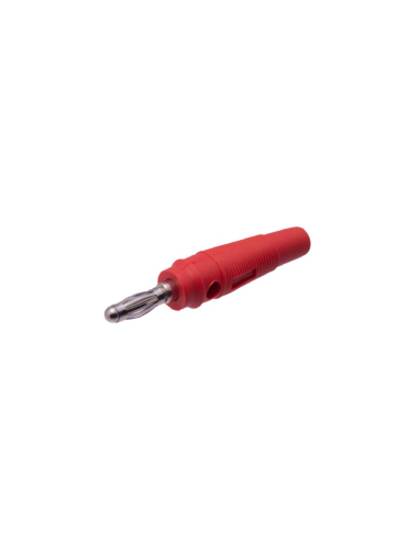 Male banana plug 4mm red : ADAJUSA : price