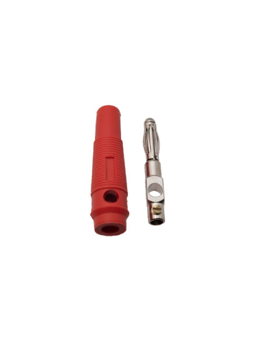 Male banana plug 4mm red : ADAJUSA : price