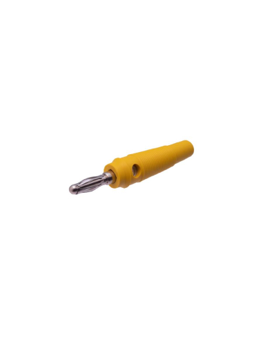 Ficha banana macho 4mm amarela : ADAJUSA : preço
