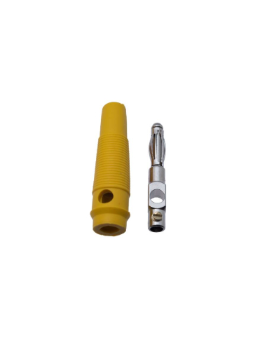 Ficha banana macho 4mm amarela : ADAJUSA : preço