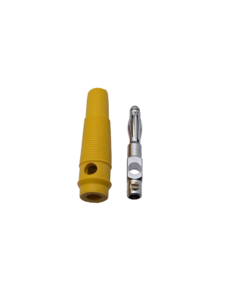 Male banana plug 4mm yellow : ADAJUSA : price