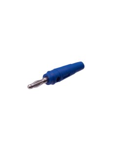 Ficha banana macho azul de 4mm : ADAJUSA : preço