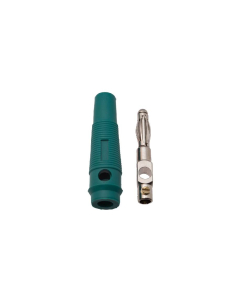 Ficha banana macho 4mm verde| ADAJUSA : preço 2