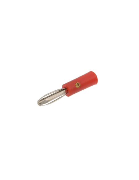 4mm red male banana plug (4-leaf type) : ADAJUSA : price