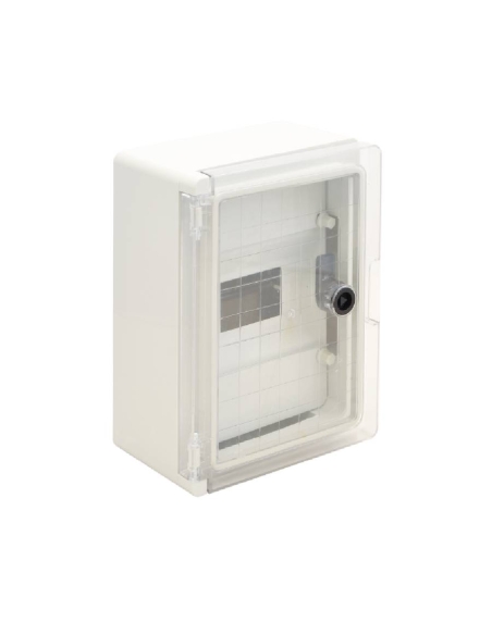 Armário elétrico ABS 280x210x130 porta transparente e chassis frontal IP65 TME282113MT : ADAJUSA : preço