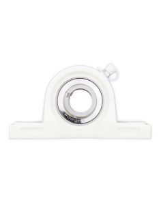 Thermoplastic self-aligning white foot support UCP207PB with bearing stainless steel SSUC-207 35mm shaft ISB | ADAJUSA | price