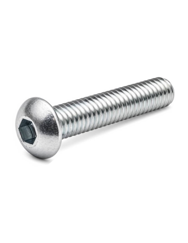 Parafuso allen cabeça redondo M8x20mm zincado : ADAJUSA : preço