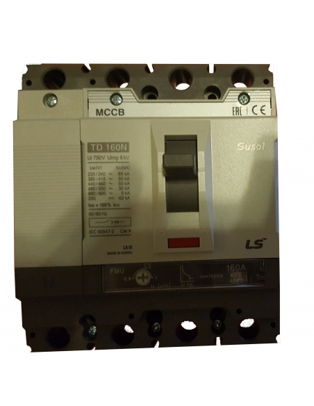 Automatic switch 4x125A Reg three-pole molded box.