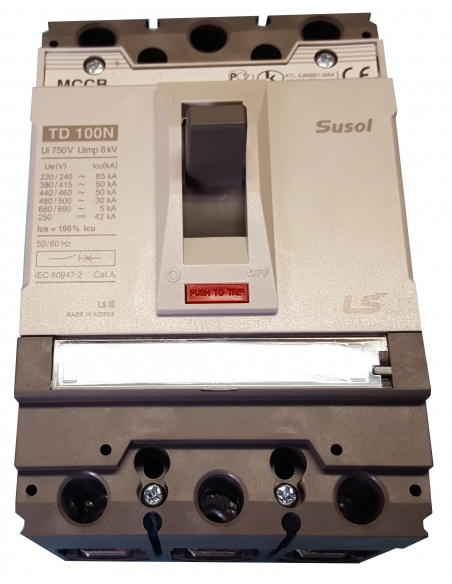 Automatic switch 3x63A Reg three-pole molded box.