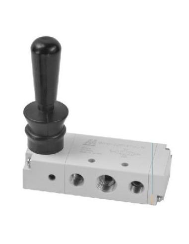Valve 1/4 5-way 3 fixed positions c.p.- Mindman - ADAJUSA