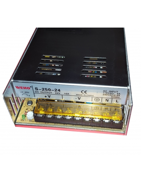 Fonte de alimentação de 24Vdc 10A 250W